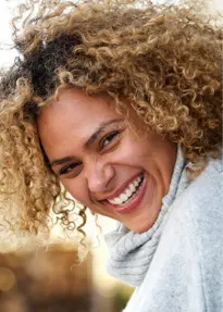 A Women with a Bright Smile
