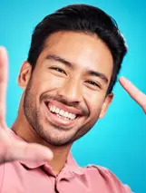 A Smiling Man with a Bright, Confident Smile Makeover